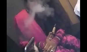 Smoking Newly Betrothed Hot-Girl Taking Hookah!