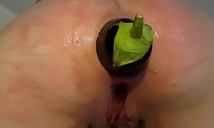 Outstanding veg insertion in teen bbw ass