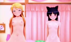 [Uncensored] My Little Sister and Kuroneko Can’t Allude This Well!?   Abettor loops from comparable inventor (Threefish)